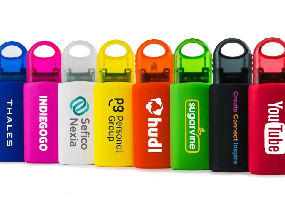Pendrive deslizante personalizado con logo, foto 1